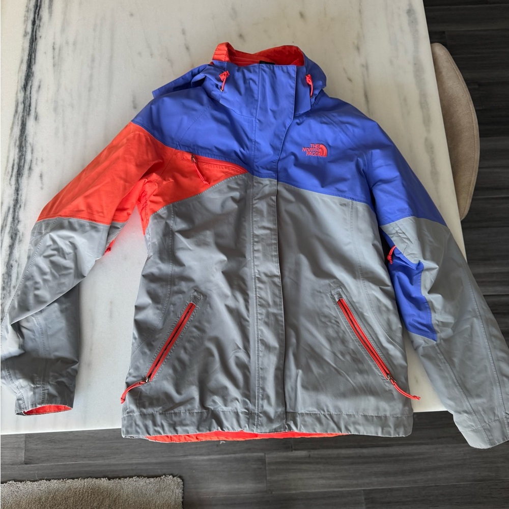 The North Face Women's Ski Jacket in Gray, Blue & Orange